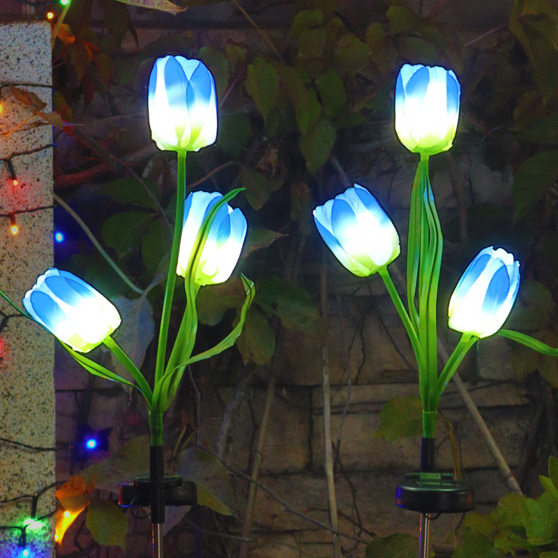 Solar Outdoor Lights Courtyard Decorative Waterproof Tulip Lights Garden Villa Planting Lawn Lights Outdoor Landscape Lights