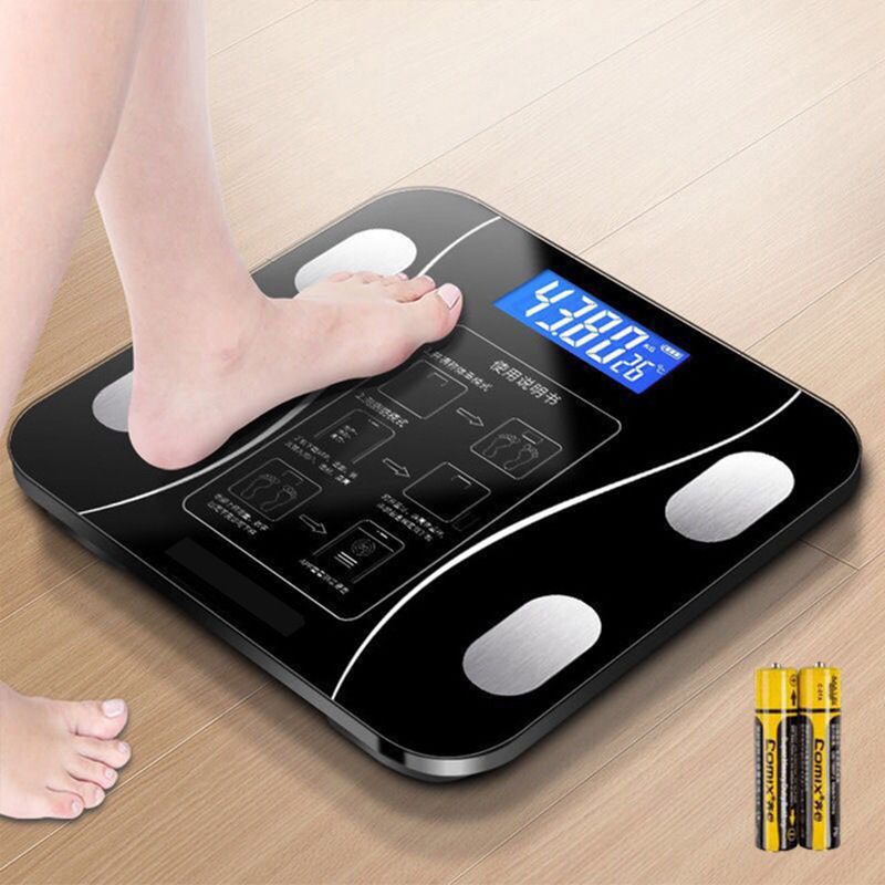 Electronic Scale Bluetooth Weighing Scale Healthy Intelligent Height Body Fat Weighing Household Rechargeable Healthy Body Weighing Scale