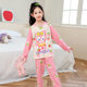 2024 girls' spring and autumn children's pajamas long-sleeved boys and girls cartoon coolomi children's medium and large children's air conditioning suit