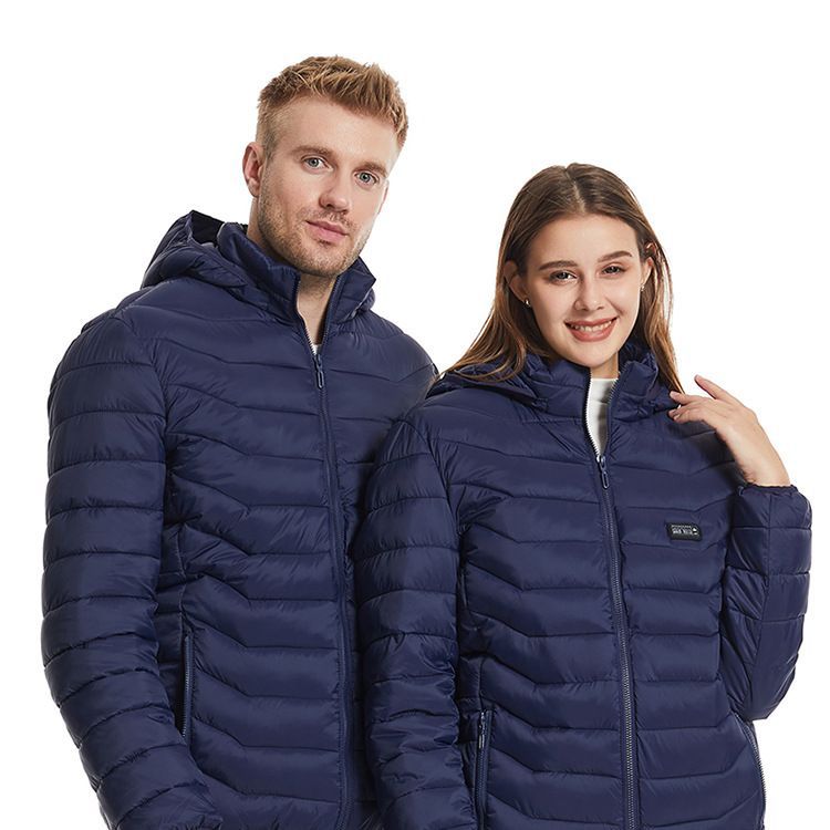 Cross-border special for winter new heating cotton-padded jacket hooded warm usb electric cotton-padded smart constant temperature warm cotton-padded jacket