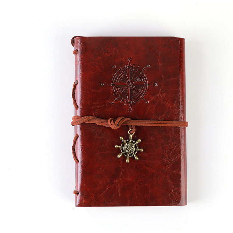 Kraft Paper Graffiti convenient student diary hand book retro European pirate notebook loose-leaf notepad