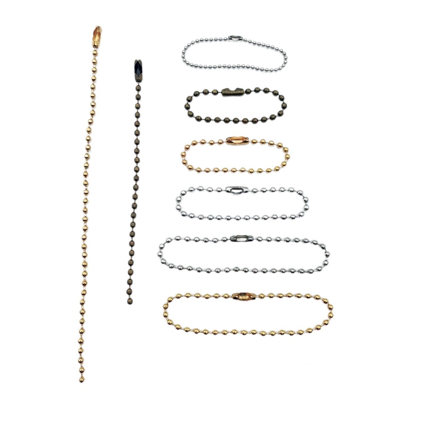 Factory direct color goo card bead chain wholesale chain metal bead chain jewelry diy pendant spot