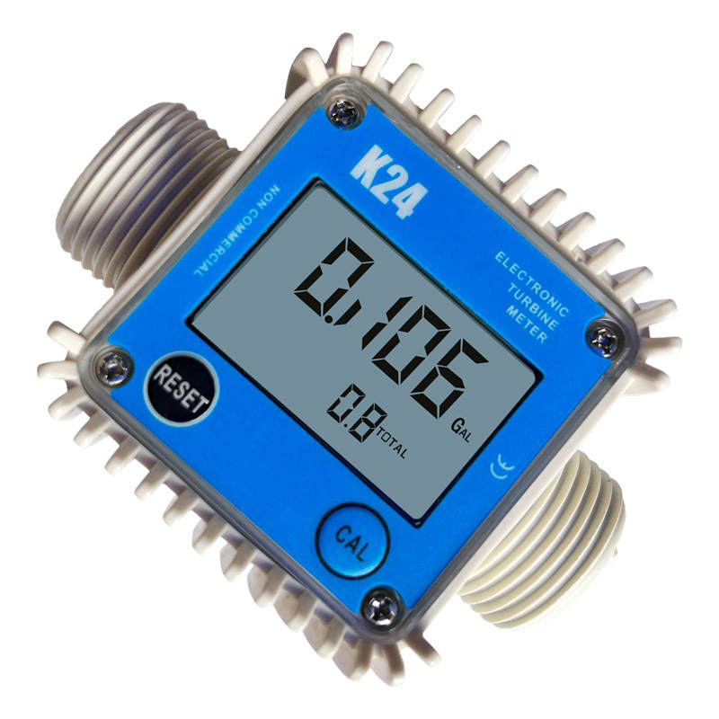 k24 Turbine Flowmeter Diesel Gasoline Methanol Coal Oil Water Electronic Digital Display Liquid Gear Meter Winggang