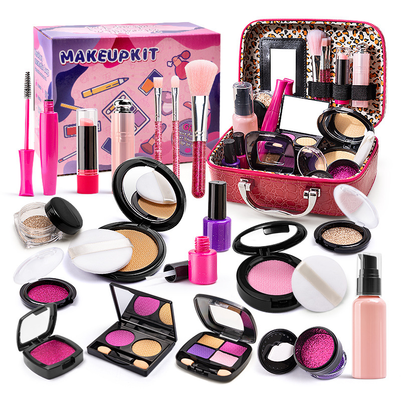 Cross-border 2023 new toy girl simulation dressing makeup box play house children's cosmetics set model