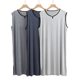 Modal Nightdress Men's Summer Thin Nightdress Dress Vest Large Size Desired Gown Loose Home Clothes