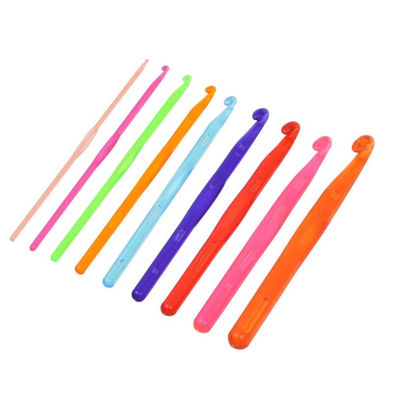 Factory supply color plastic crochet 3cm-12cm full set crochet wholesale Knitting tools sweater needle crochet