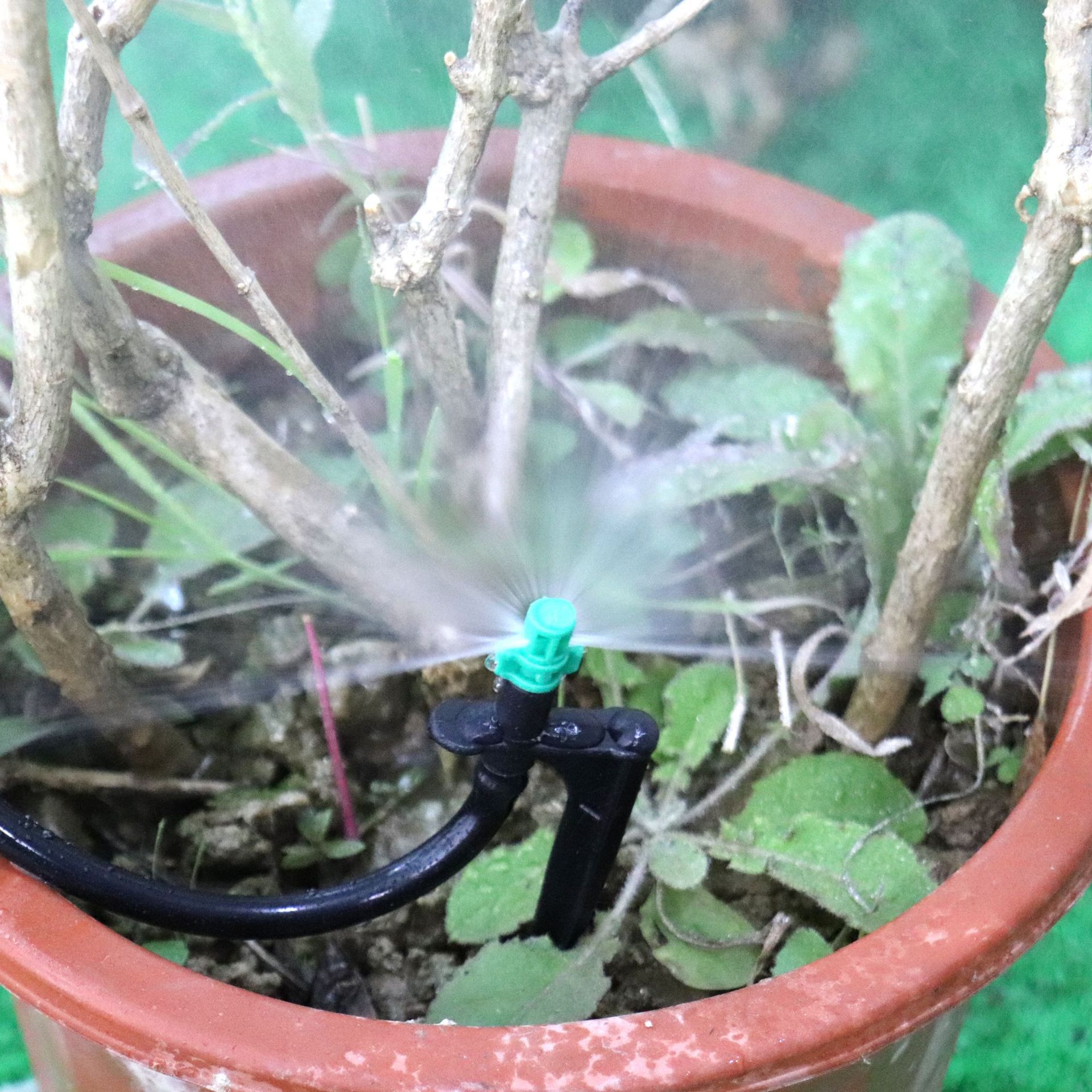 Refraction atomization simple micro-nozzle blue 90 green 180 Red 360 degree PE pipe irrigation greenhouse fruit tree watering