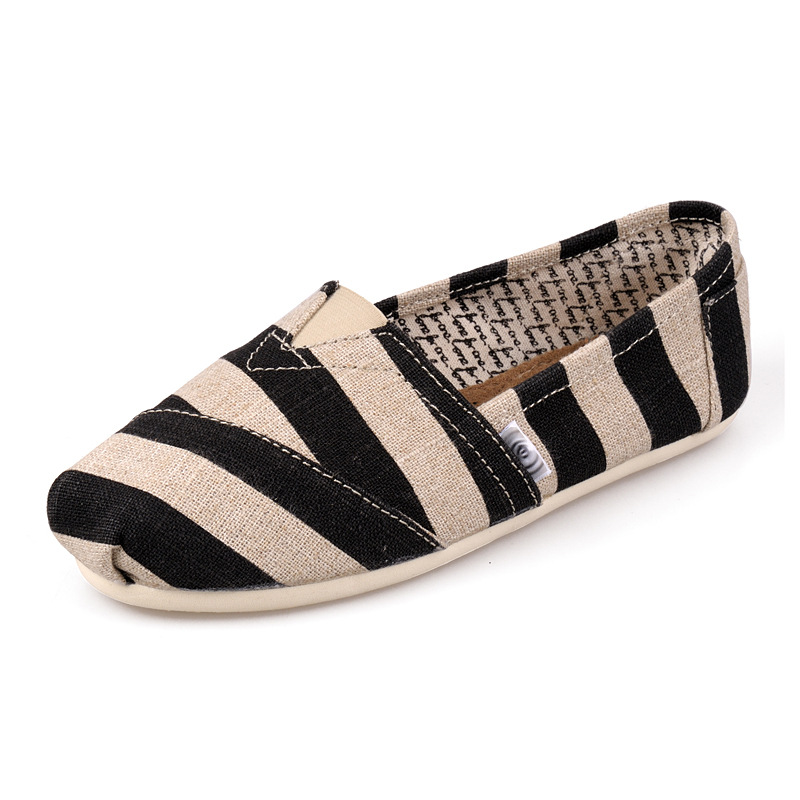 Summer Thomas Cloth Shoes Men's and Women's Slip-on Classic Big Zebra Thomas Lazy Shoes Foreign Trade Mary Shoes