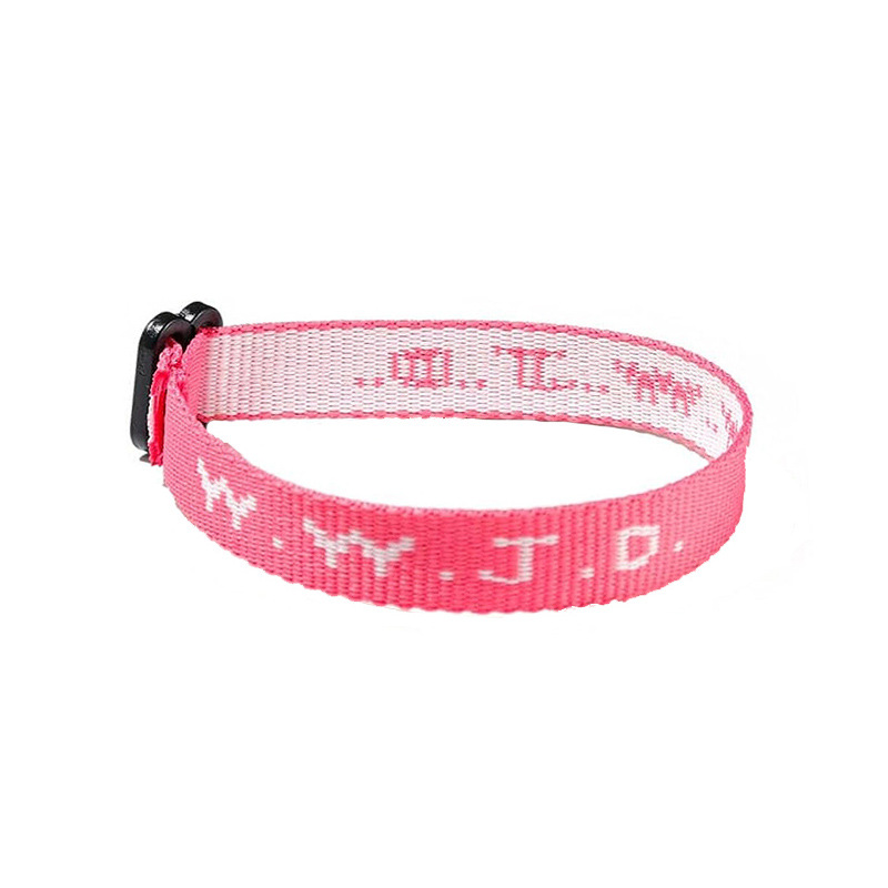W.W.J.D. Letter jacquard printed wrist strap bracelet ribbon unisex WWJD bracelet adjustable bracelet