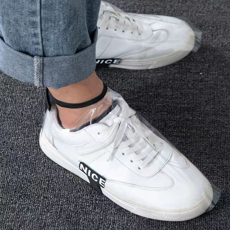 Disposable Shoe Cover Barber Stylist Anti-shattering Hair Salon Shoe Cover Transparent Hair Dregs Into Shoe Cover Shoe Cover