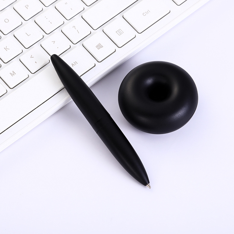 Hot selling desktop advertising gift ballpoint pen printable LOGO magnetic levitation stand pen business office signature pen
