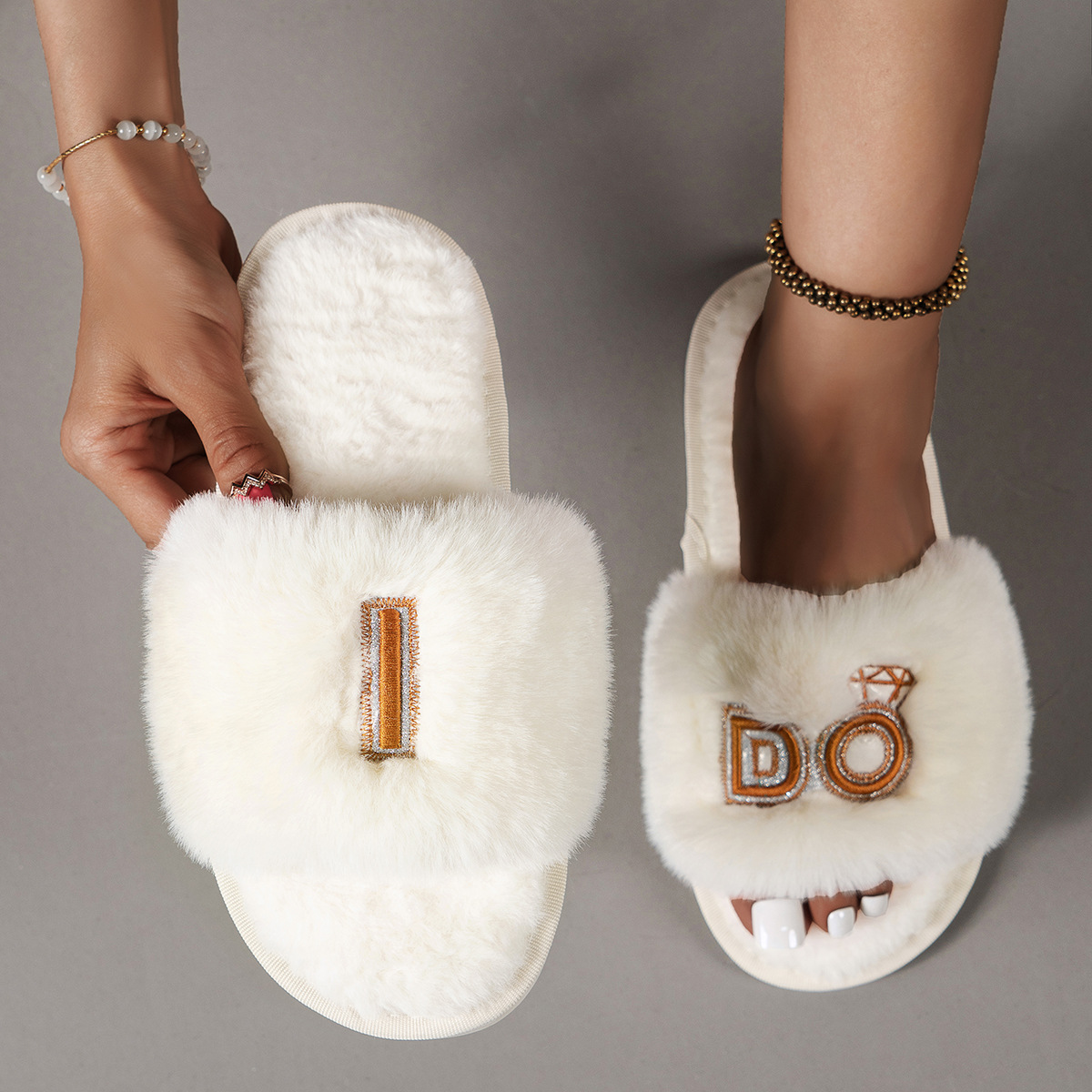Mao Mao slippers women's plush slippers Amazon cross-border ido indoor leisure warm cotton slippers manufacturers