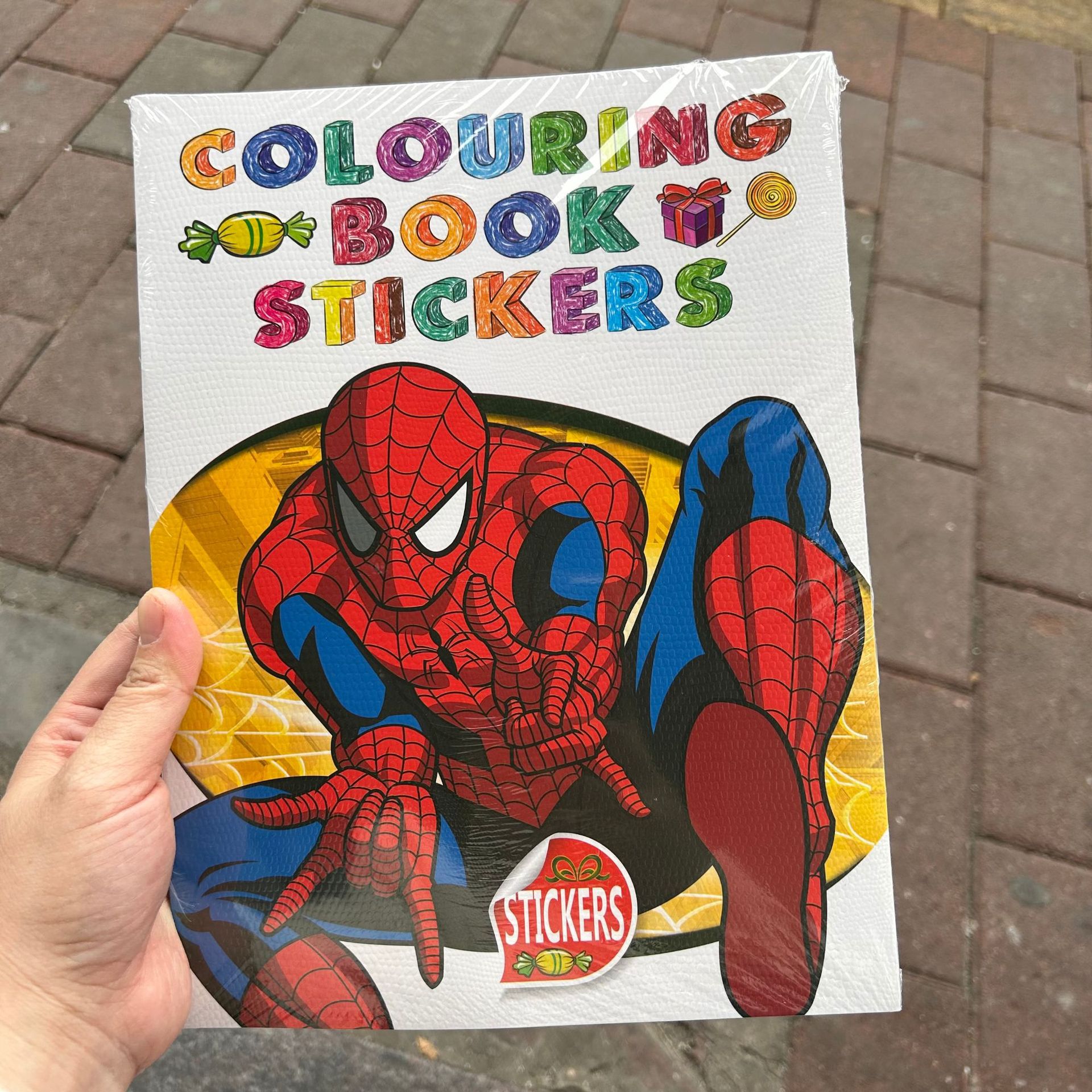 A4 Cartoon Children's Drawing Colors with Stickers Colors Ice and Snow Unicorn Drawing Learning Stationery