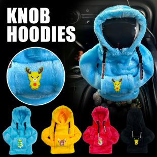 Cross-border New Car Gear Lever Shift Lever Christmas Theme Hooded Cover Santa Hand Handle Decorative Hood