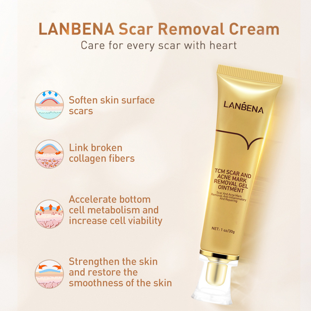 LANBENA TCM SCAR AND ACNE MARK remove GEL herbal Repair Cream 30g