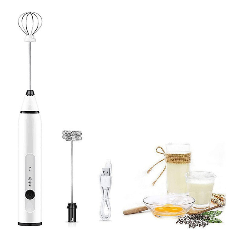 Rechargeable milk frother household 3-speed USB milk frother multi-function coffee Garland handheld electric egg beater