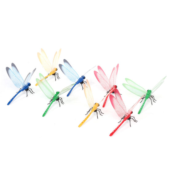 Wholesale 14cm Dragonfly plastic creative crafts simulation Dragonfly tourist attractions gardening decoration cross-border hot sale