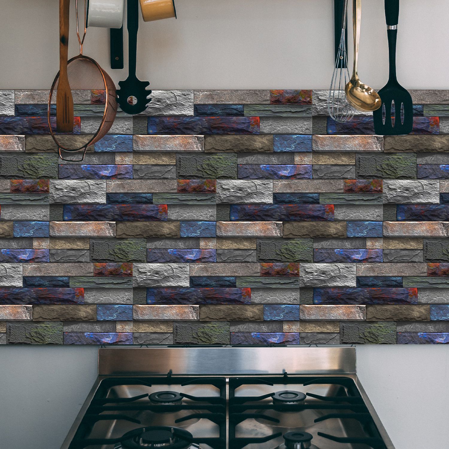 Meiji FG New imitation rock crystal film Self-adhesive wall sticker kitchen bathroom waterproof moisture-proof wallpaper cross-border exclusive