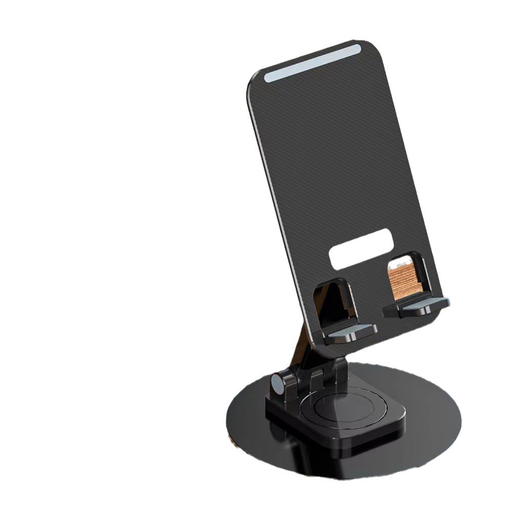 New Rotating Aluminum Alloy Mobile Phone Bracket Desktop Tablet Live Mobile Phone Bracket Multi-functional Folding Bracket