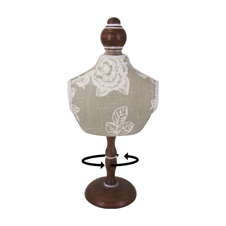 A generation of hair model jewelry rack necklace display rack classic gray pattern window decoration jewelry rack