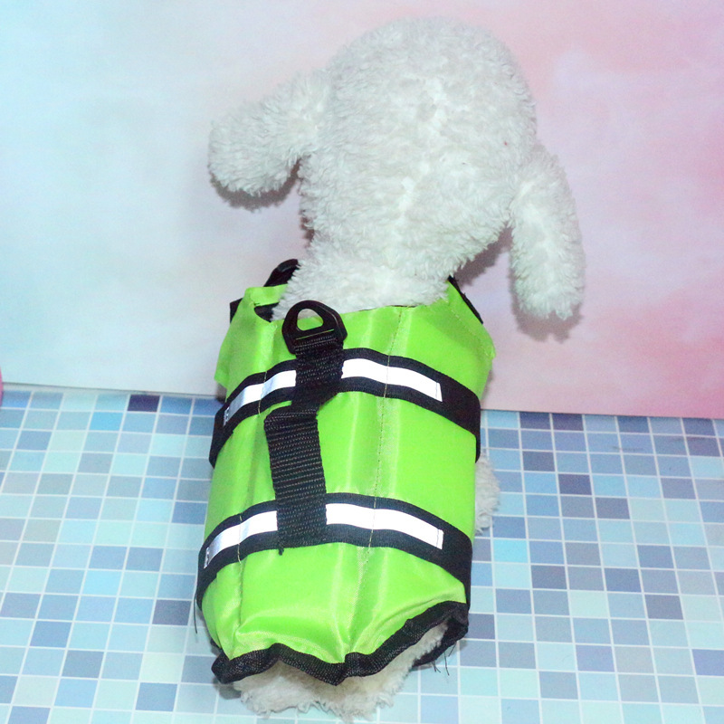 Cross-Border pet dog life jacket adjustable belt pet swimming suit with reflective strip dog life jacket
