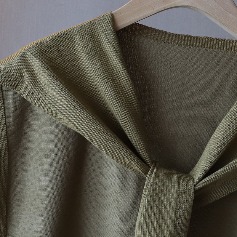 [Bizheng] 2023 Frühherbst neue Damenbekleidung im koreanischen Stil, modischer, allgleiches, einfarbiger Strickschal im westlichen Stil, Schulter 8856_voghion.com