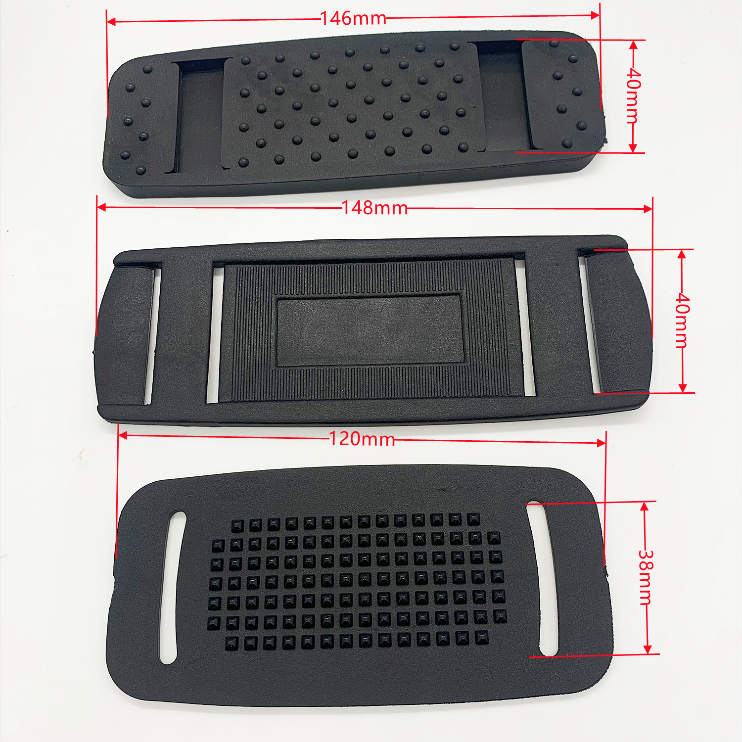 Luggage accessories plastic pvc non-slip shoulder pad plastic shoulder pad backpack shoulder pad computer bag non-slip decompression pad