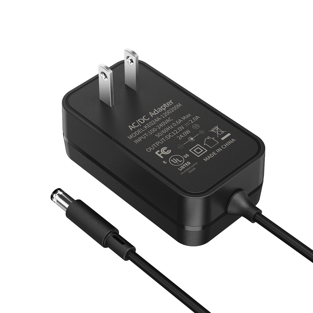12V2A power adapter 24V1A US gauge UL certification FCC certification high quality beauty instrument power adapter