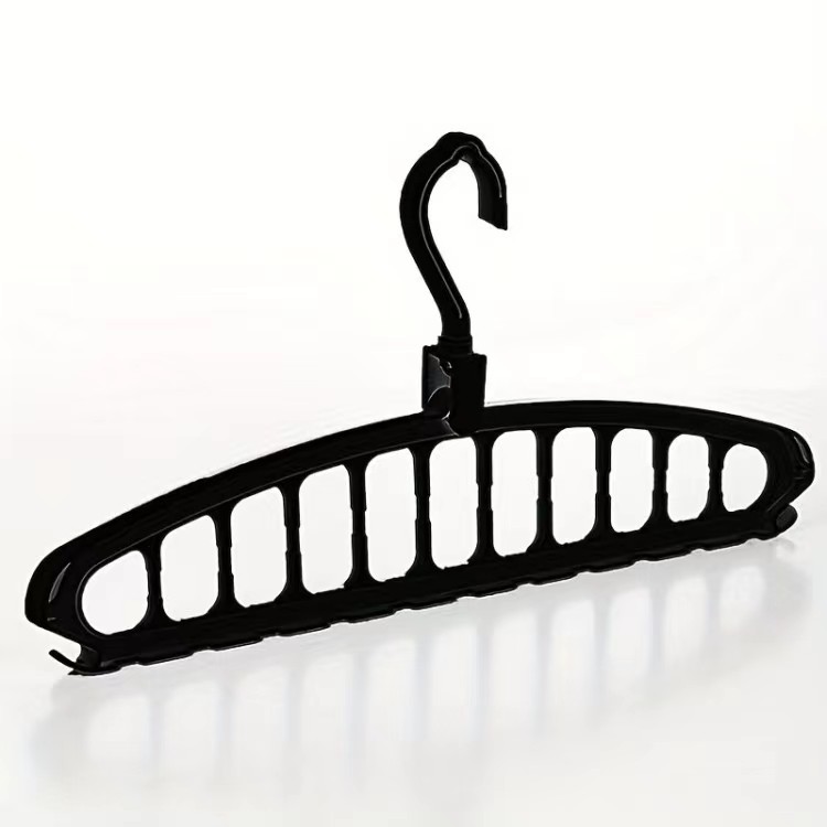 Multifunctional rotating hanger student dormitory household non-slip magic folding clothes hanger 11-hole hanger storage artifact