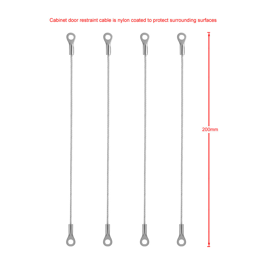 Cross-border spot stainless steel marine rope pin door limiter pin connection rope furniture home kitchen cabinet door rope
