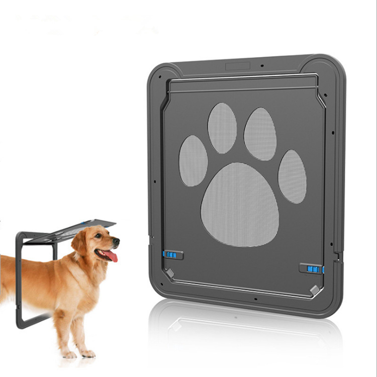 New small size pet screen door dog supplies dog paw print anti-bite small dog cat screen door cat dog door