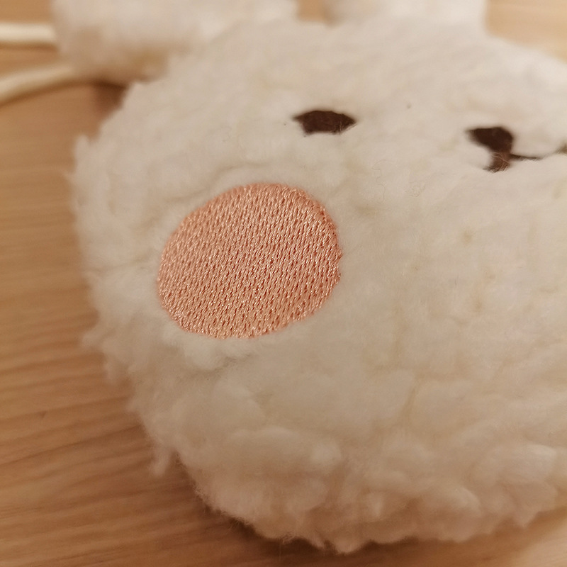 Super Cute Rabbit Bear Bag Children's Mini Plush Crossbody Bag New Year All-match Baby's Coin Purse