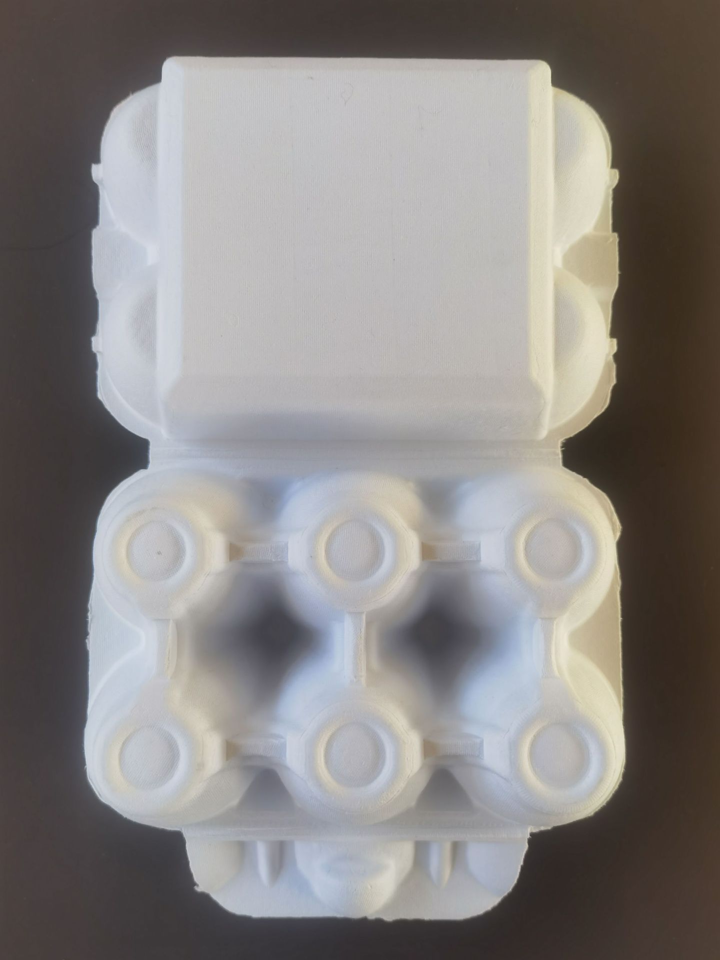 Pulp molded egg box 6 pieces white paper egg box environmentally friendly and degradable