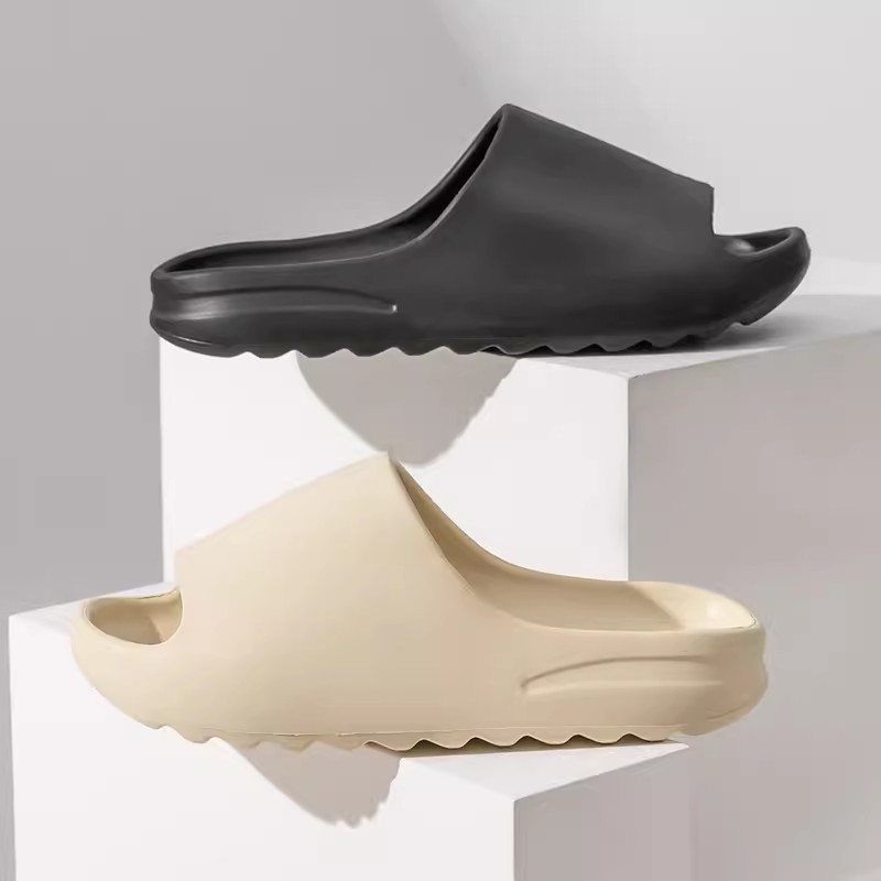 糞感ココナッツスリッパ女性夏カップル外着ビーチスリッパeva滑り止め防臭YEEZYサンダル男|undefined