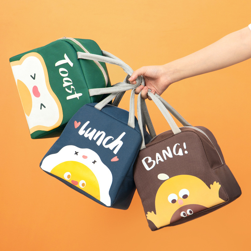 All things-hug insulation bag cartoon cute fun insulation bag large capacity portable lunch lunch bag insulation lunch box bag