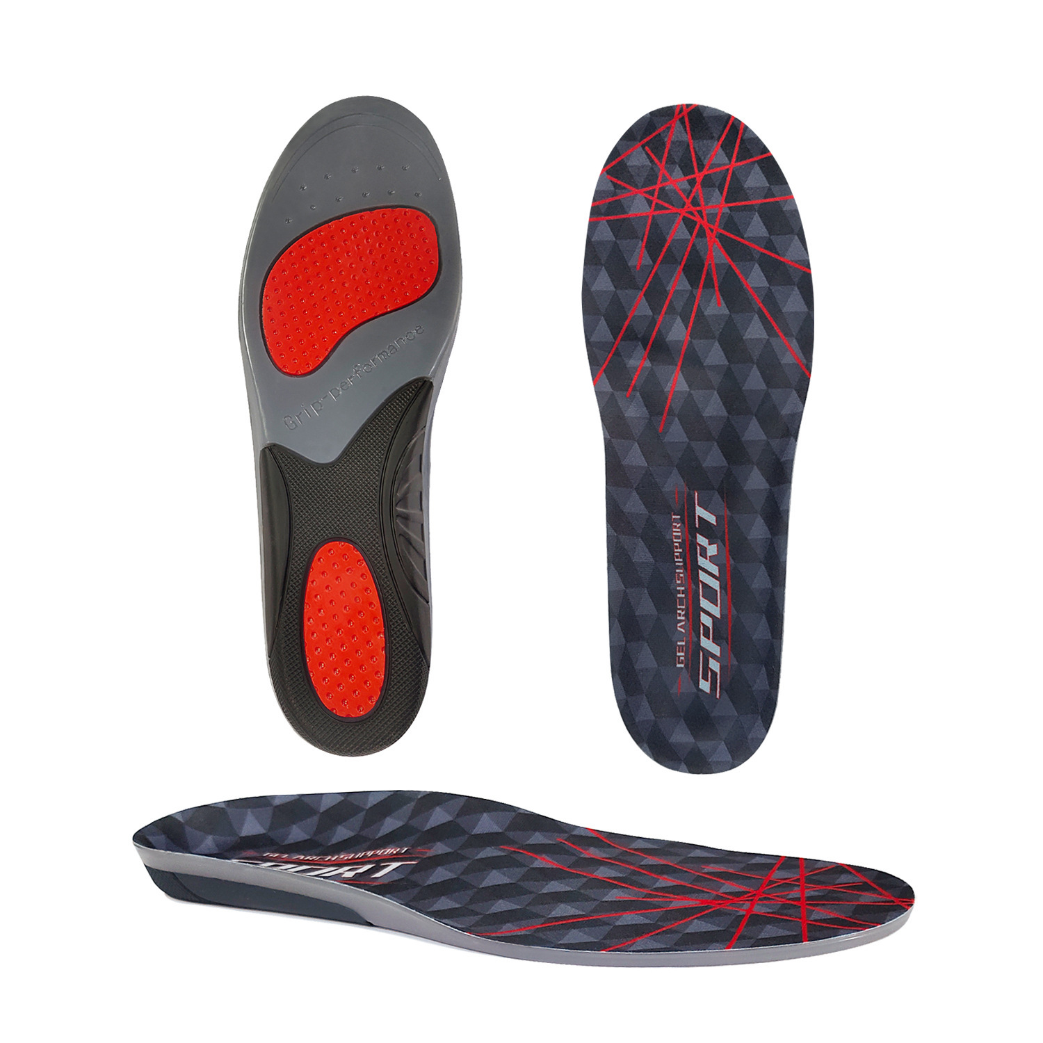 Men's and women's sports insole suede winter warm running basketball soft TPE shock absorption full pad sweat-absorbent military training insole