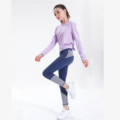 European and American Parent-child Children's Yoga Suit Mother Girl's Long-sleeved Override Quick-drying Running Fitness Pants Sportswear Suit