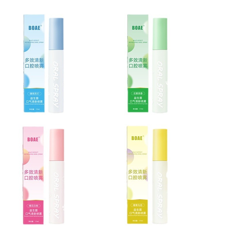Genuine goods probiotics oral spray fresh breath mouth spray white peach mint refreshing breath fresh spray wholesale