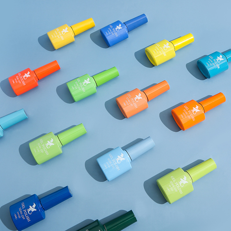 Cross-border explosions 48 color UV phototherapy glue Nail Polish glue set nail color glue wholesale Nail Polish glue wholesale