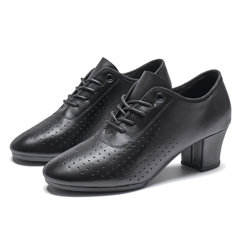 0067 Kanghua First Layer Napa Cowhide Teachers Latin Dance Shoes Cowhide Dance Shoes Square Dance Shoes GB Dance Shoes