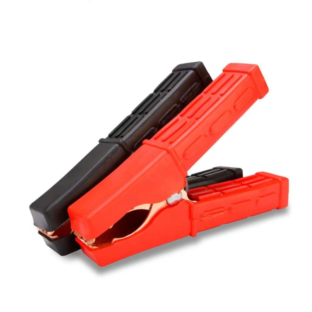 No. 6 all-inclusive battery clip black red 100A charger connection clip medium connecting line current fish clip