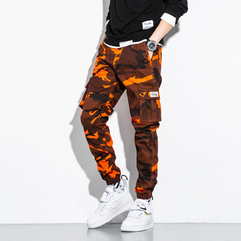 2021 spring new large size pants men's pants leggings loose fat teenagers a generation of direct sales