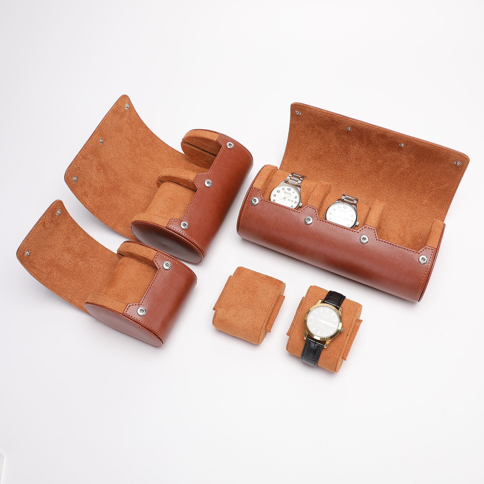 in stock Amazon Style Drawer PU Leather Watch Storage Box Advanced 1 2 3 Epitope Watch Box