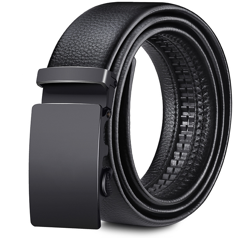 [Factory direct] men's belt soft leather automatic buckle casual Joker jeans belt men's belt wholesale