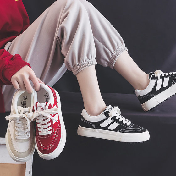 ins Trendy Korean Canvas Shoes Women's 2023 Spring New Student Running Casual Shoes Skate Shoes Internet Popular Street Photograph H988