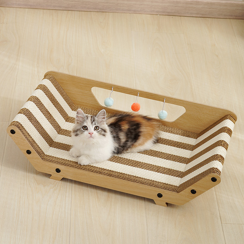 カラー貴妃ベッド猫掴み板耐摩耗性シンプルな大気段ボール原木猫カラー段ボール|undefined