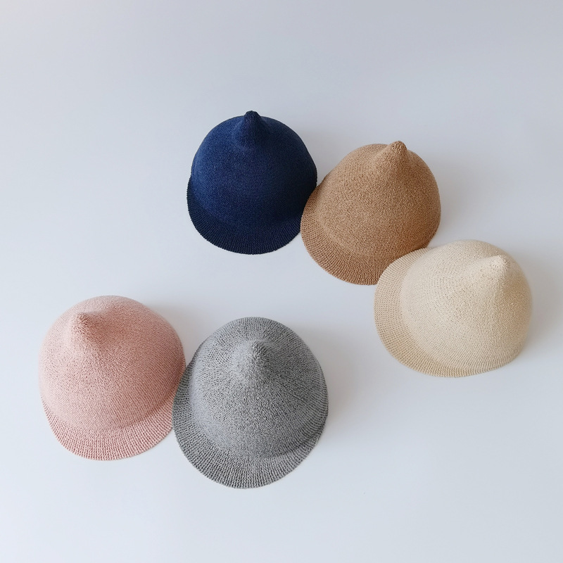 Cappello per bambini One Pan, stile coreano, traspirante, con ciuccio, parasole, protezione solare, cappello fresco per bambini_voghion.com