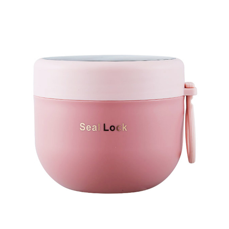 304 Stainless Steel Soup Cup Breakfast Milk Portable Soup Jar Student Work Preservation Bowl Oatmeal Cup Microwave Heating