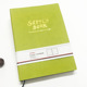 A4 green PU leather soft sketchbook-S003