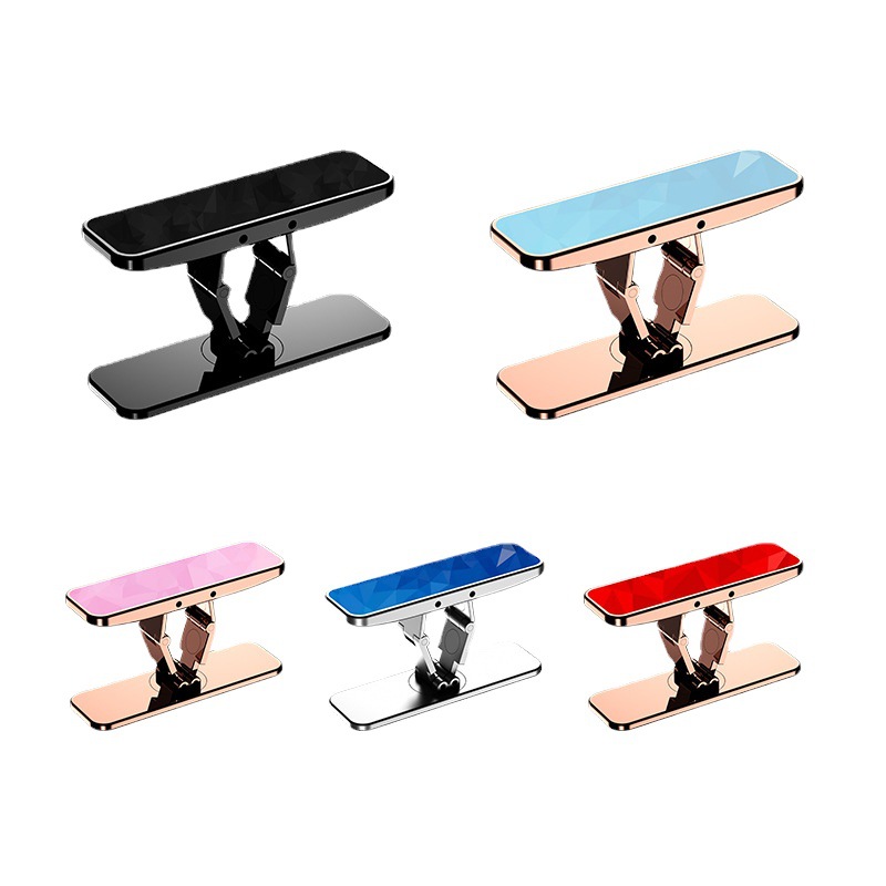 New ring buckle mobile phone bracket 360 degree rotating desktop lazy live zinc alloy folding magnetic bracket